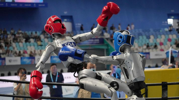 Telediario Fin de Semana - Más de 2.000 robots compiten en los Juegos Mundiales de Humanoides en Pekín