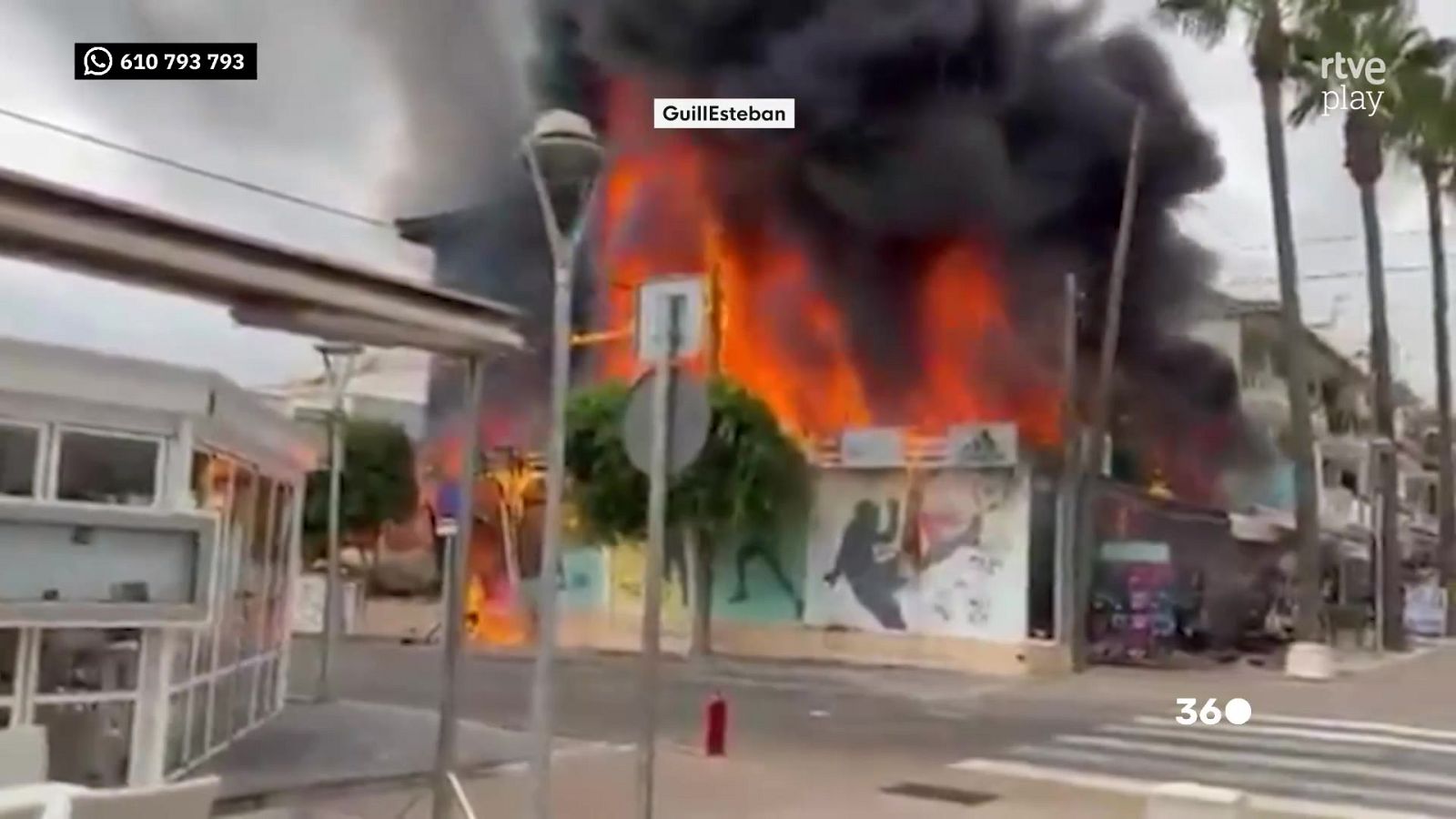 Gran incendio en una tienda de deporte - Mañaneros 360 | Ver