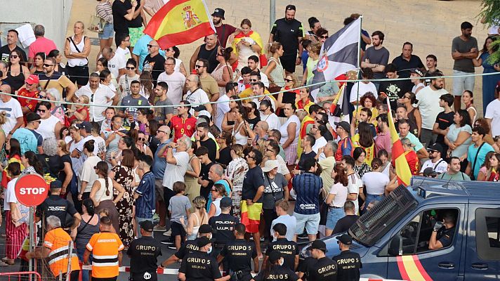 Telediario 1 - Los ceutíes rechazan el uso de determinadas instalaciones para acoger a los inmigrantes