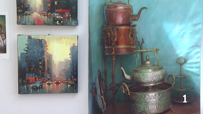 Noticias de Castilla-La Mancha - Un pintor de Daimiel expone cuadros en Suecia