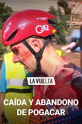  - Tadej Pogacar abandona La Vuelta a España tras una aparatosa caída