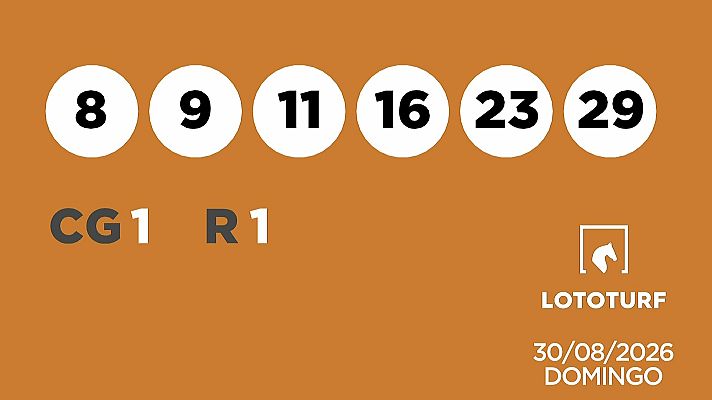 SELAE - Sorteo de Lotería Lototurf: 30/08/2026
