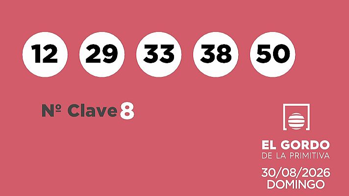 SELAE - Sorteo de la Lotería Gordo de la Primitiva del 30/08/2026