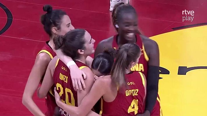 Baloncesto en RTVE - España finaliza su preparación al Mundial con una canasta sobre la bocina de Paula Ginzo ante China
