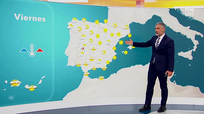 El tiempo - Descenso notable de las máximas en el entorno del Pirineo occidental y el Cantábrico oriental