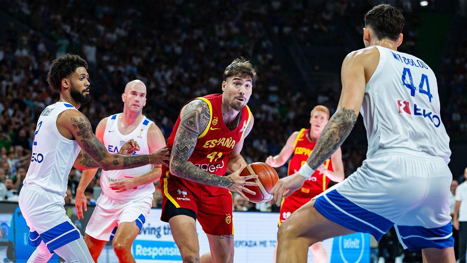 Baloncesto – Clasificación Campeonato del Mundo Masculino 2027. 7ª Jornada: Grecia - España  - Baloncesto en RTVE | Ver