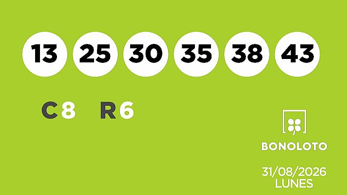 SELAE - Sorteo de la Lotería Bonoloto del 31/08/2026