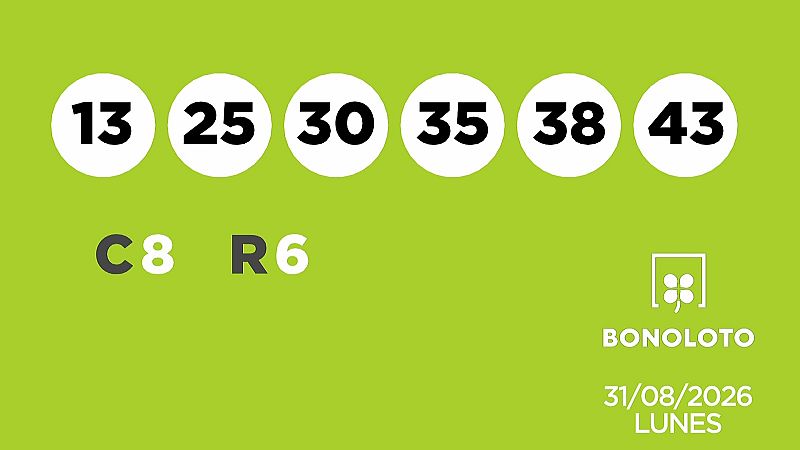 Sorteo de la Lotería Bonoloto del 31/08/2026 - Ver ahora