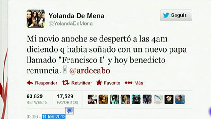 - El tuit "profético" del nuevo papa