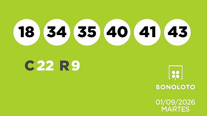 SELAE - Sorteo de la Lotería Bonoloto y Euromillones del 01/09/2026