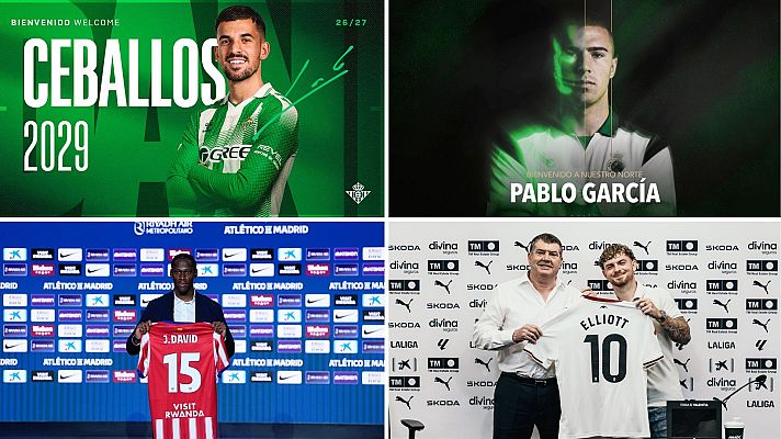 Teledeporte - Ceballos, David, Elliot...los últimos movimientos del mercado ya están con sus nuevos clubes