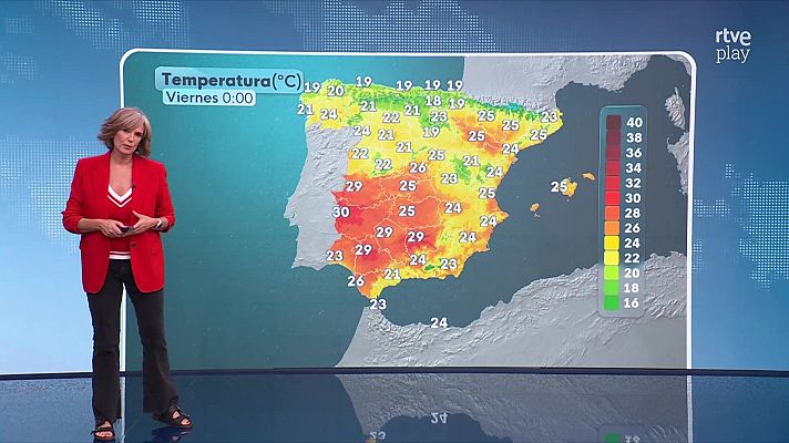 El tiempo - Las máximas aumentarán en la Península y Baleares, de forma menos acusada en los litorales