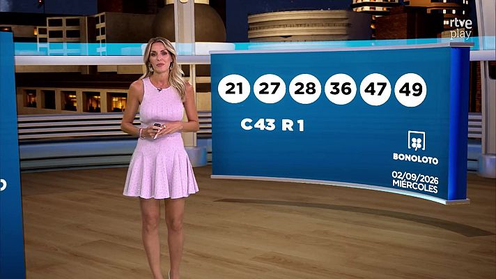 Loterías - Sorteo de la Bonoloto del 02/09/2026