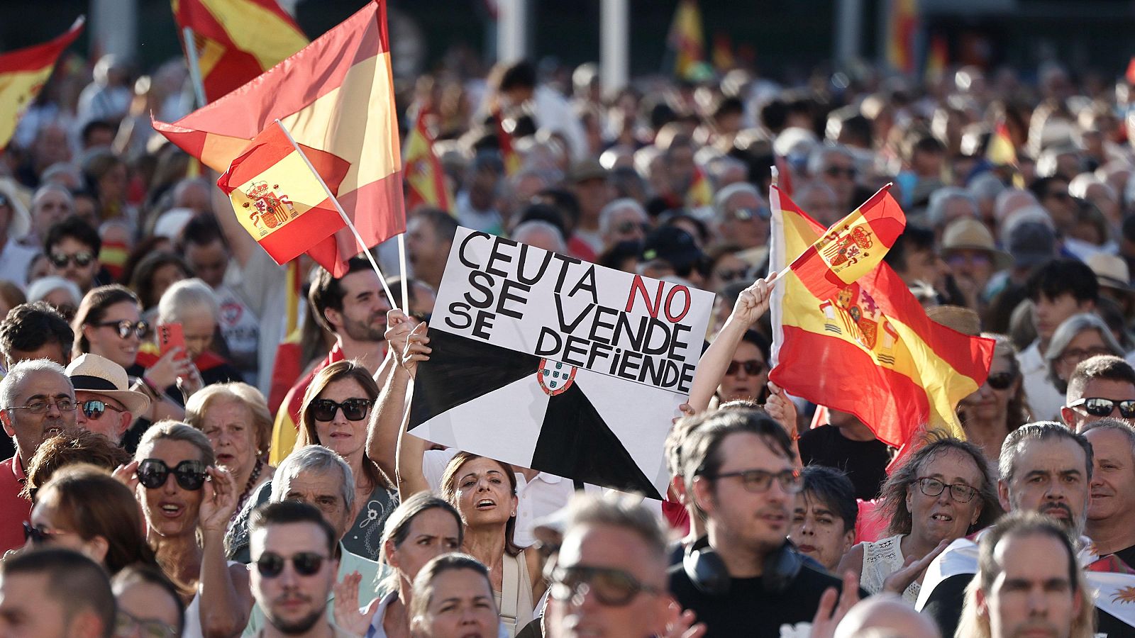 Manifestación en apoyo a Ceuta en Madrid