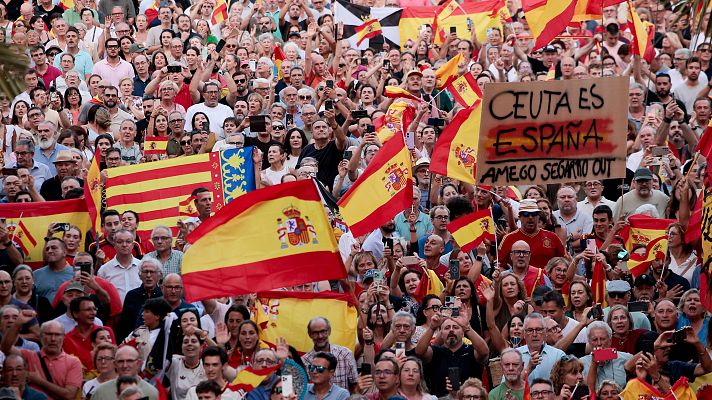 L'informatiu - Comunitat Valenciana - Manifestacions massives a la Comunitat Valenciana en suport al poble ceutí