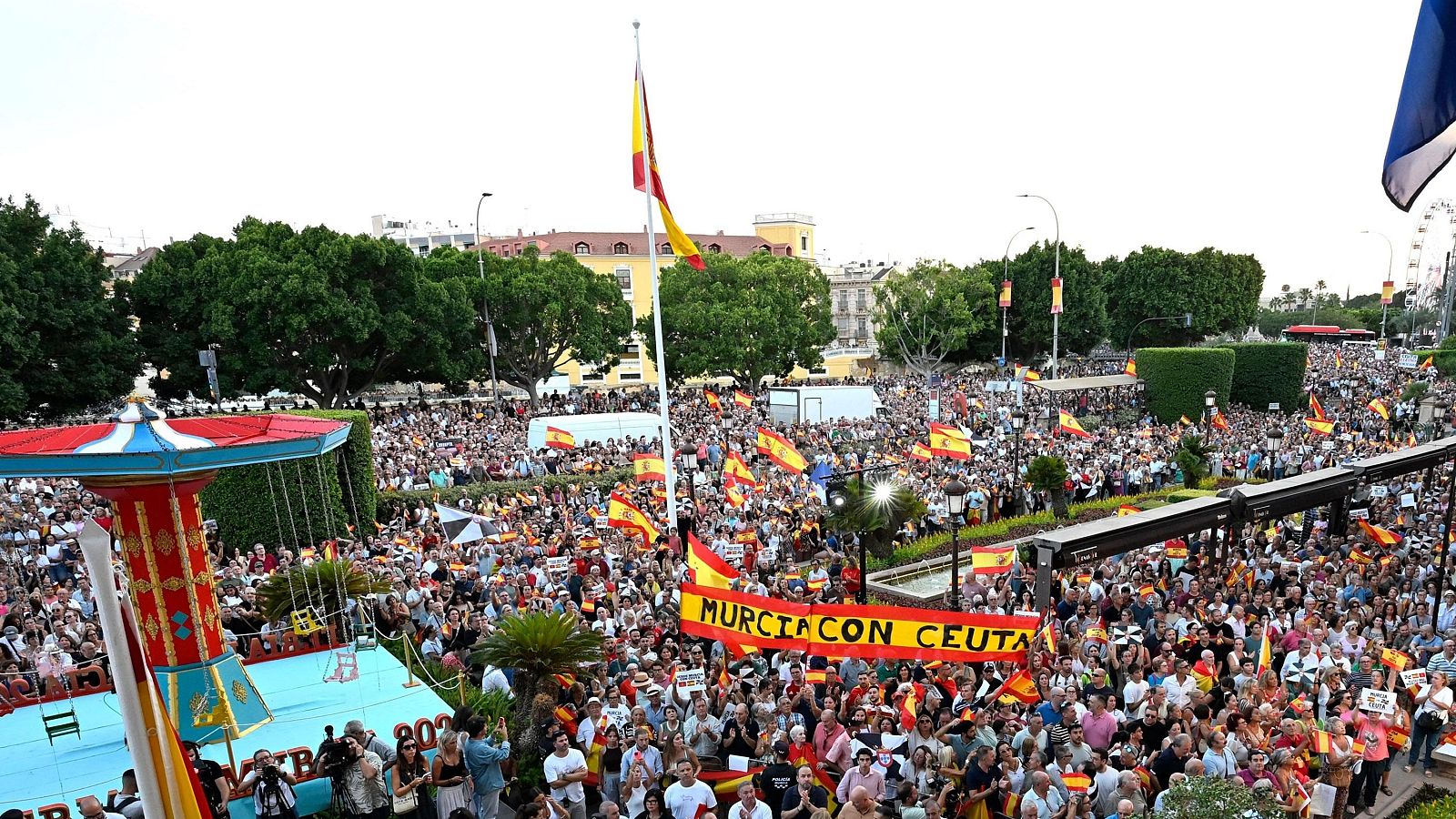 Concentración en Murcia de apoyo a Ceuta