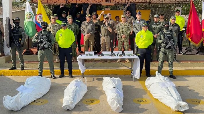 Telediario 2 - De la Espriella reivindica su estrategia de mano dura: "Vine a derrotar al terrorismo y lo estoy cumpliendo"