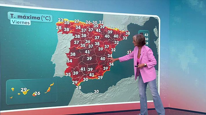 El tiempo - Las máximas descenderán en el norte de Galicia y en el tercio suroeste peninsular