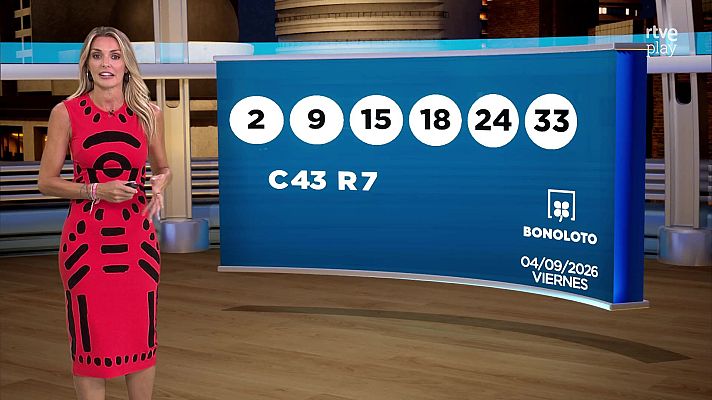 Loterías - Sorteo de la Bonoloto y Euromillones del 04/09/2026