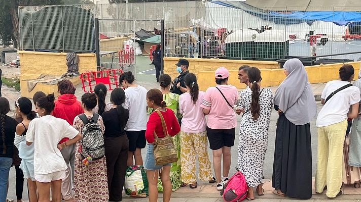 Telediario Fin de Semana - El Gobierno continúa la búsqueda de espacios para los migrantes en Ceuta