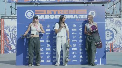 Natalia Mu�oz, oro en skateboarding en el Extreme Barcelona