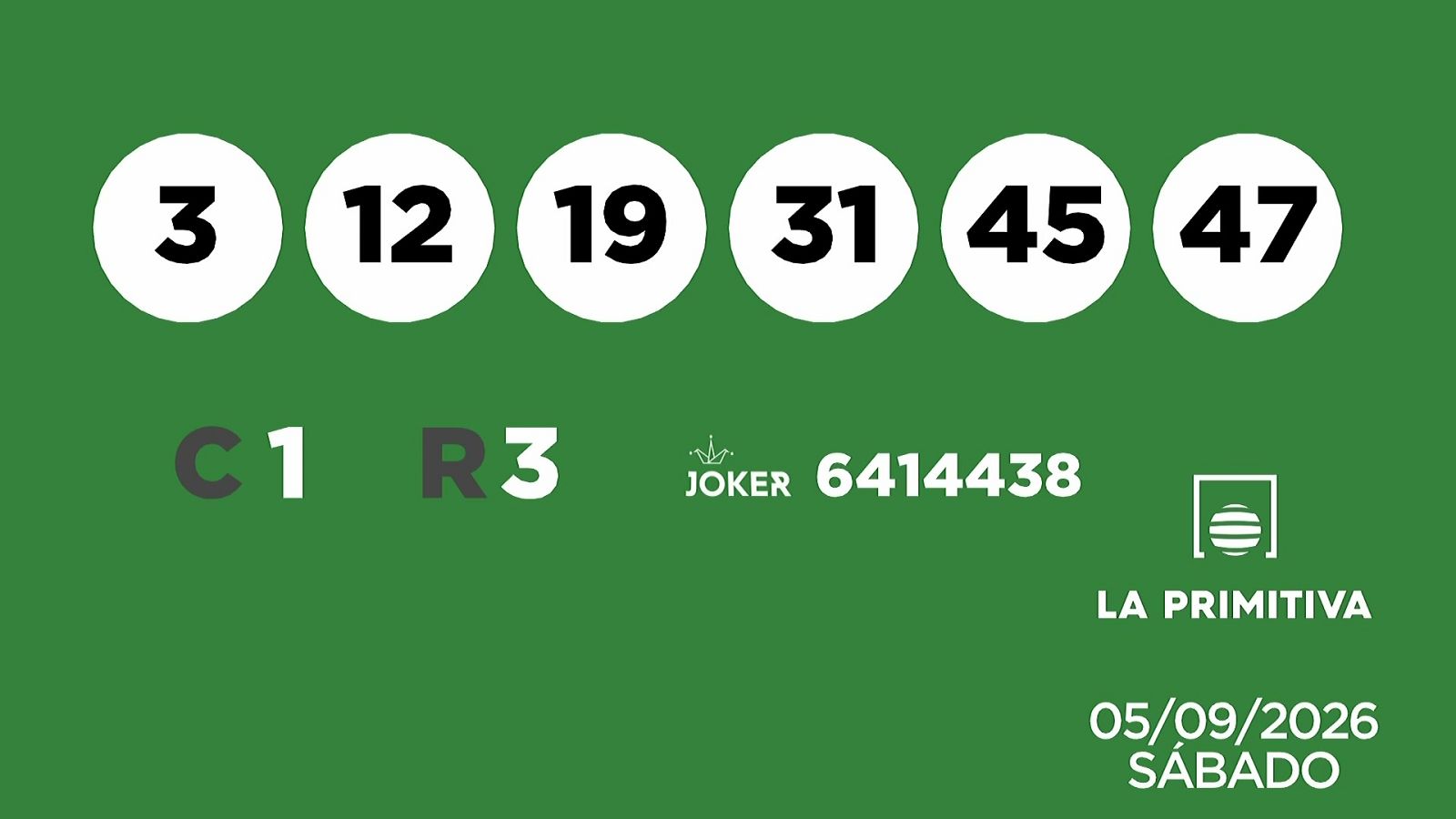 Primitiva Joker 05 09 26