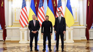 Zelenski califica de "provechosa" la reuni�n con los enviados de Trump y espera iniciar pronto las negociaciones trilaterales