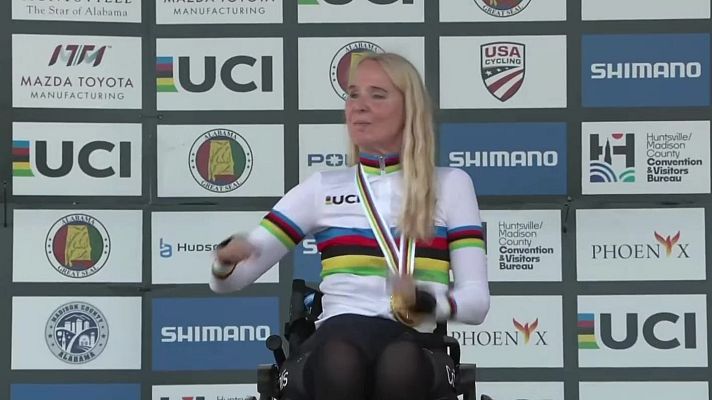 Teledeporte - Manuela Vos logra el campeonato del mundo de paraciclismo en ruta H1
