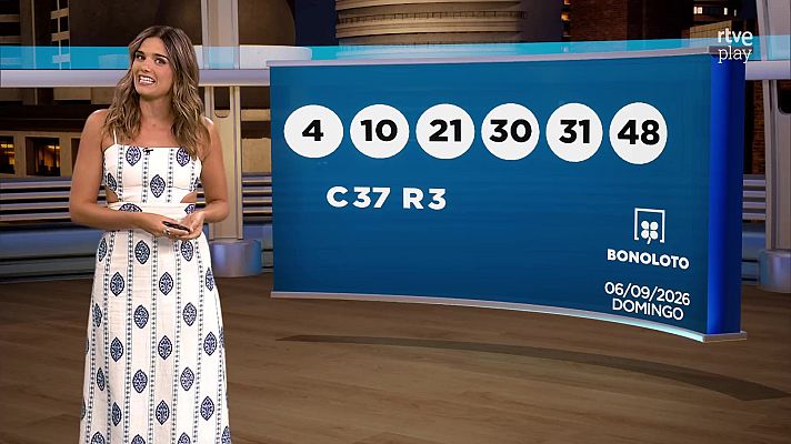 Loterías - Sorteo de la Bonoloto y El Gordo de la Primitiva del 06/09/2026