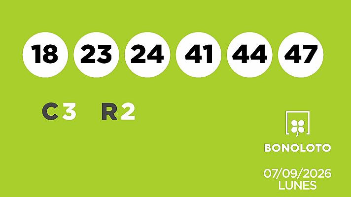 SELAE - Sorteo de la Lotería Bonoloto del 07/09/2026
