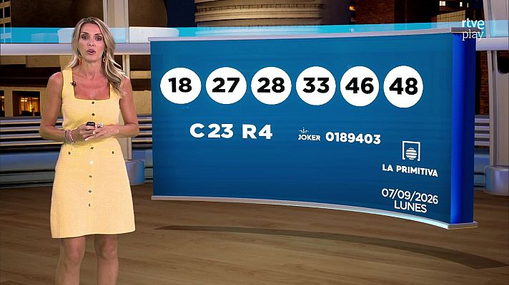 Loterías - Sorteo de la Bonoloto y Primitiva del 07/09/2026