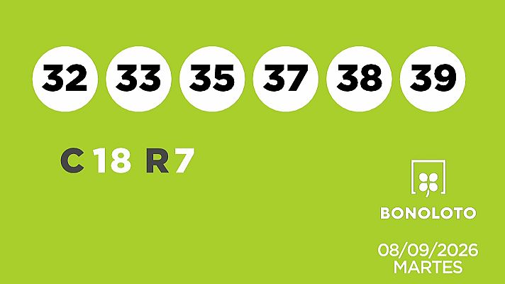 SELAE - Sorteo de la Lotería Bonoloto y Euromillones del 08/09/2026