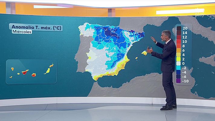 El tiempo - Chubascos y tormentas fuertes, acompañados de granizo y rachas de viento en Baleares, el sureste peninsular y Cataluña