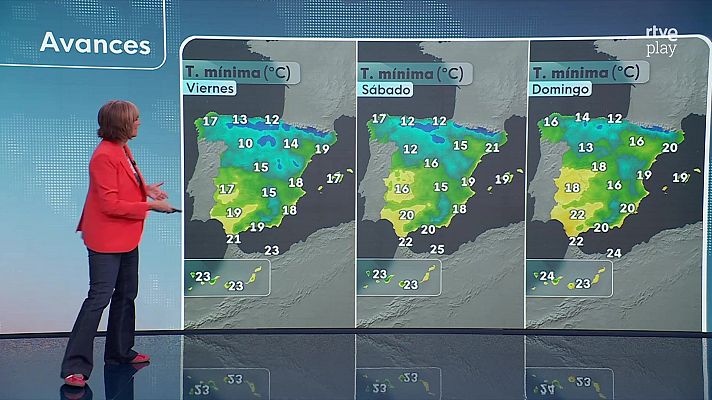 El tiempo - Temperaturas máximas en descenso de forma generalizada en la Península y Baleares