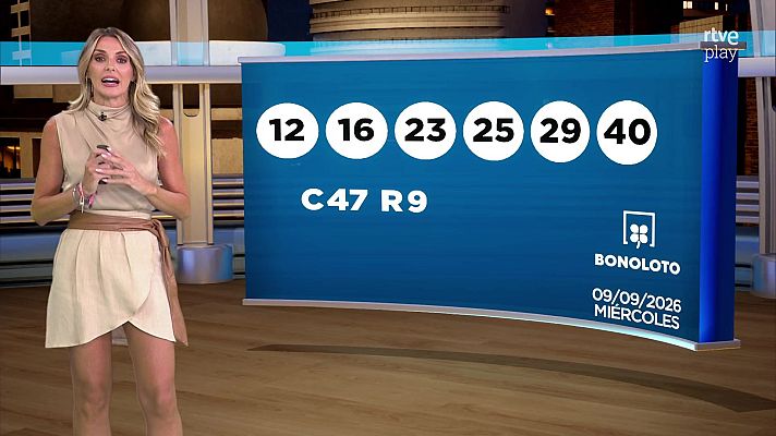 Loterías - Sorteo de la Bonoloto del 09/09/2026