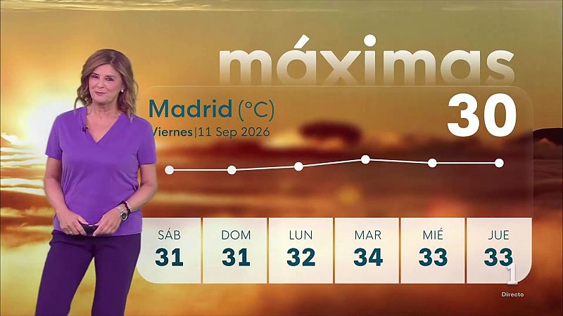 El tiempo en la Comunidad de Madrid –   11/09/26