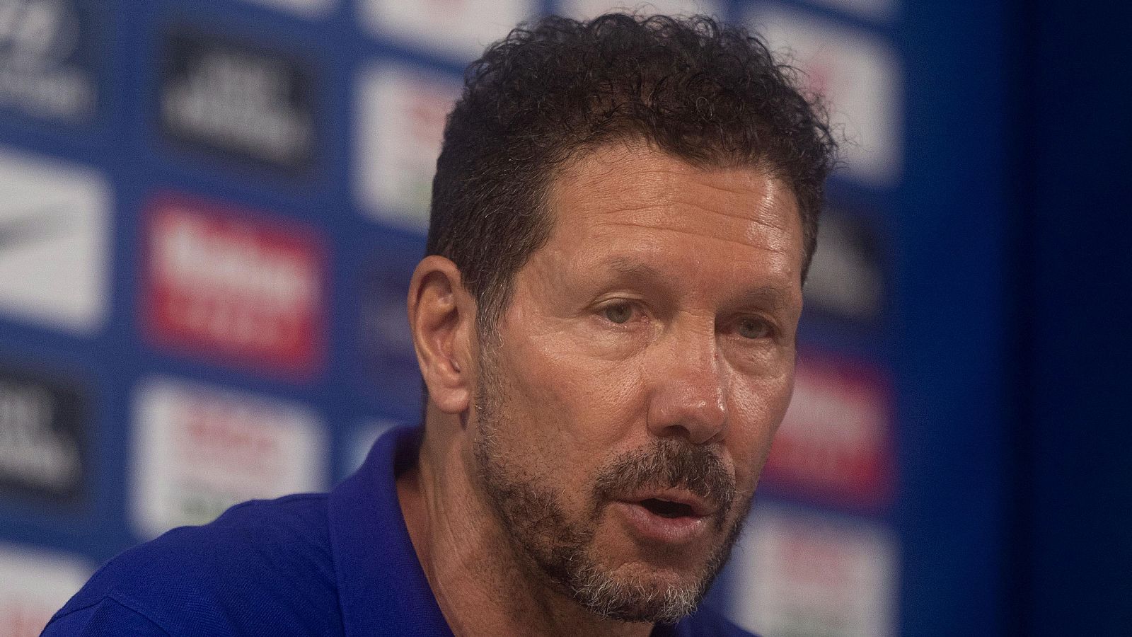 Simoene, en sala de prensa antes del partido ante la Real Sociedad