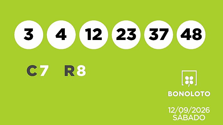 SELAE - Sorteo de la Lotería Bonoloto del 12/09/2026