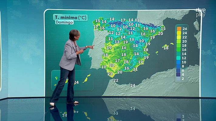El tiempo - Las temperaturas máximas aumentarán en Canarias, Galicia, área cantábrica, alto Ebro, Andalucía y Extremadura
