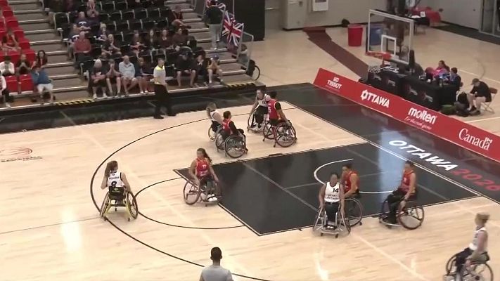 Baloncesto en silla de ruedas - Campeonato del Mundo Femenino. 1ª Ronda: Gran Bretaña - España