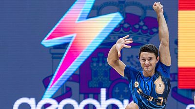 Miquel Ma�� se proclama campe�n del mundo de gimnasia aer�bica por tercera vez en su carrera