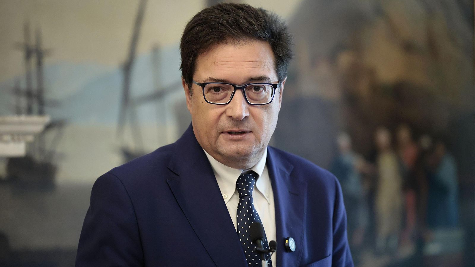El ministro para la Transformación Digital y de la Función Pública, Óscar López, durante la entrevista en 'La Hora de La 1'.