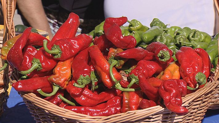 Destino: España - El centro de Logroño acoge un año más el concurso agrícola que llena de frutas, verduras y hortalizas el Paseo del Espolón. Esta cita rinde homenaje a los agricultores en activo