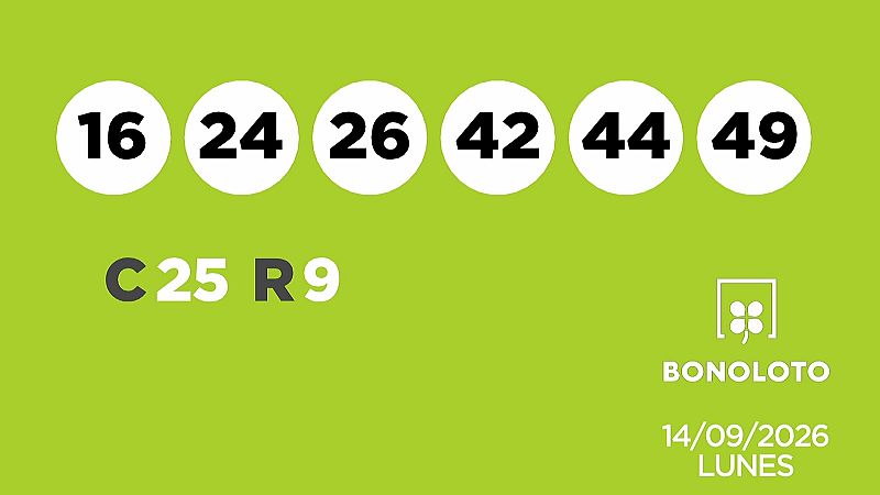 Sorteo de la Lotería Bonoloto del 14/09/2026 - Ver ahora