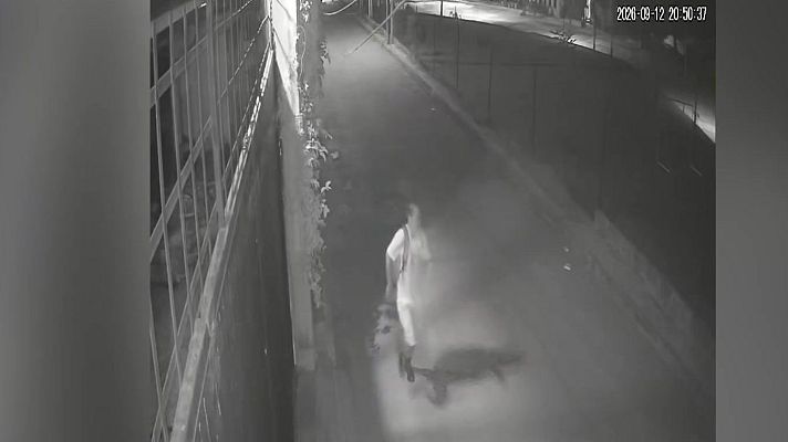 Las cámaras de seguridad grabaron al asesino de Claudia Tacoronte en México
