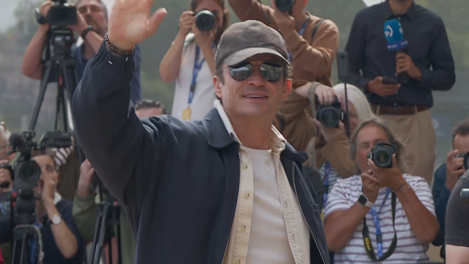 Orlando Bloom a su llegada al Hotel María Cristina de San Sebastián