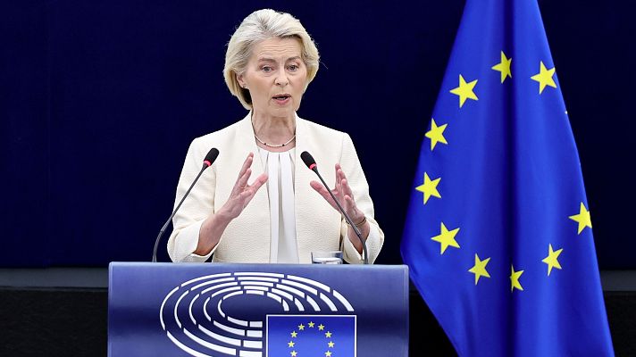 Telediario 1 - Von der Leyen: "Ceuta es Europa y estamos para vosotros"