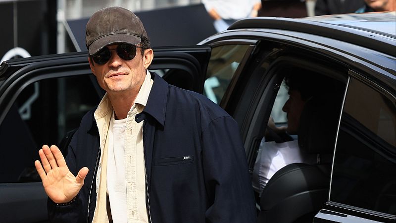 Orlando Bloom a su llegada al hotel María Cristina de San Sebastián