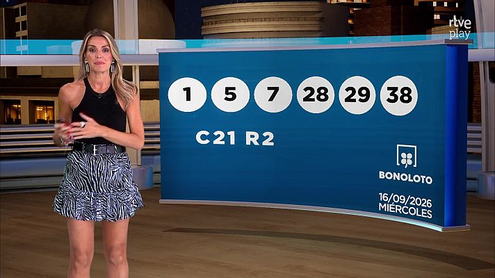 Loterías - Sorteo de la Bonoloto del 16/09/2026