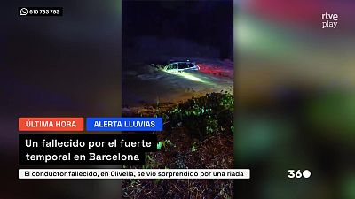 Un fallecido por el fuerte temporal en Barcelona
